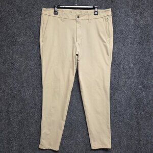 Lululemon Pants Mens 36x29 Beige Commission Slim Fit ABC Warpstreme Casual 5974S